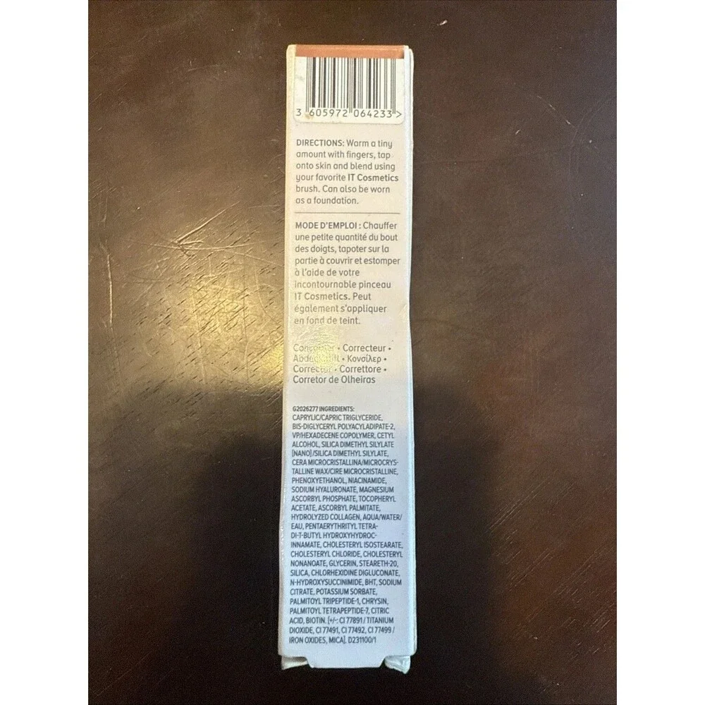 IT Bye Bye Under Eye Illumination Concealer .40oz Medium Amber 23.5 Waterproof